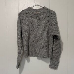 Chelsea & Violet Textured Gray Sweater